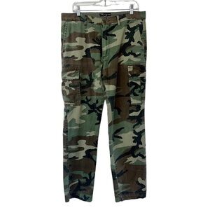 NWOT Rothco Mens Camo Cargo Pants Mens Sz 34X31 Cotton Tactical Military Outdoor